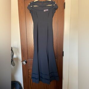 JS Collections Navy Blue Dress